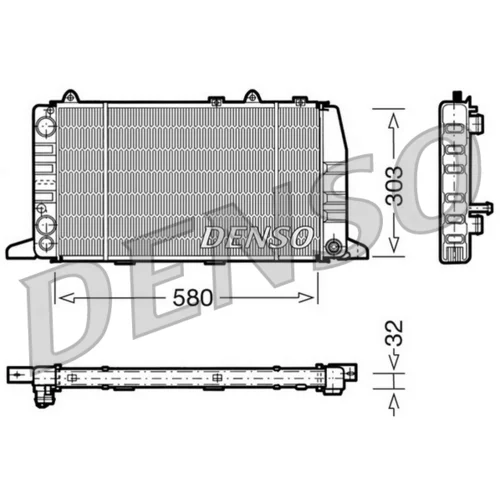 Chladič motora DENSO DRM02011