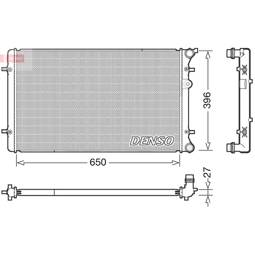 Chladič motora DENSO DRM02025