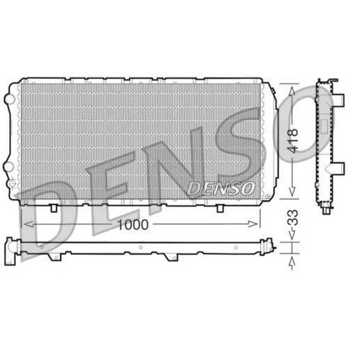 Chladič motora DENSO DRM09075