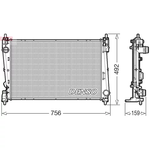 Chladič motora DENSO DRM09178