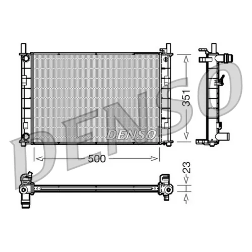 Chladič motora DRM10046 /DENSO/