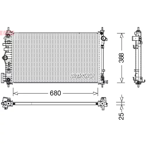 Chladič motora DENSO DRM15007