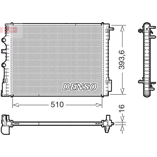 Chladič motora DENSO DRM23120