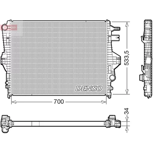 Chladič motora DENSO DRM32050