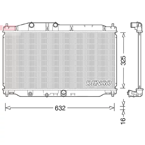 Chladič motora DENSO DRM40043