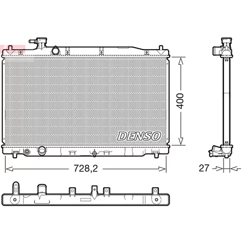 Chladič motora DENSO DRM40050