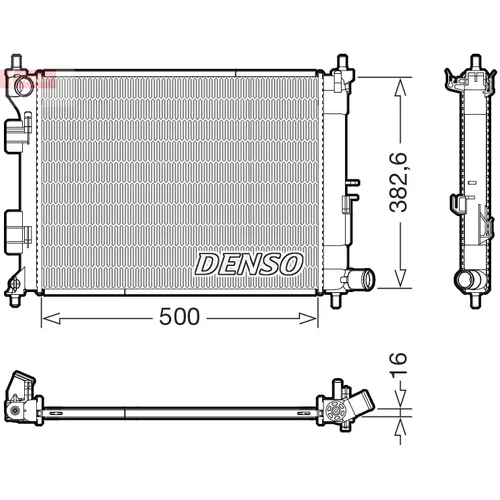 Chladič motora DENSO DRM41032