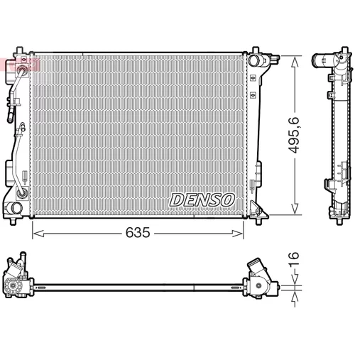 Chladič motora DENSO DRM41036