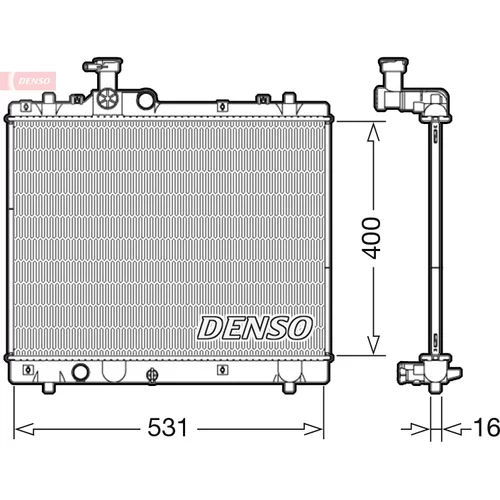 Chladič motora DENSO DRM47034