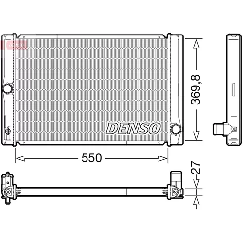 Chladič motora DENSO DRM50123