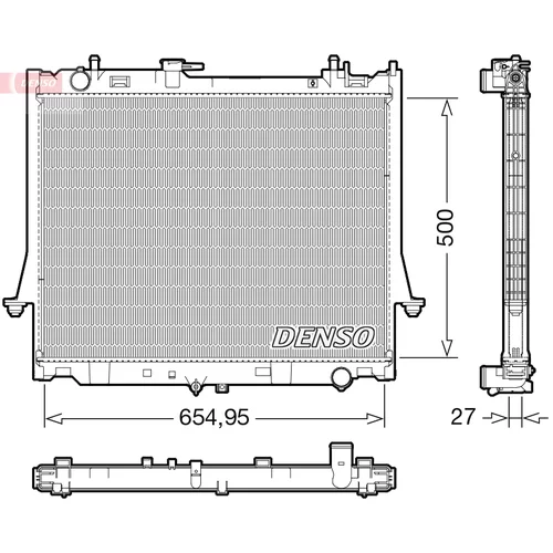 Chladič motora DENSO DRM99014