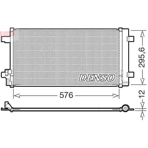 Kondenzátor klimatizácie DENSO DCN32069