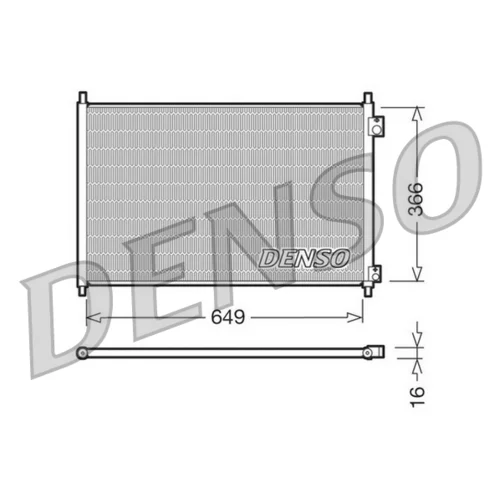 Kondenzátor klimatizácie DENSO DCN40006