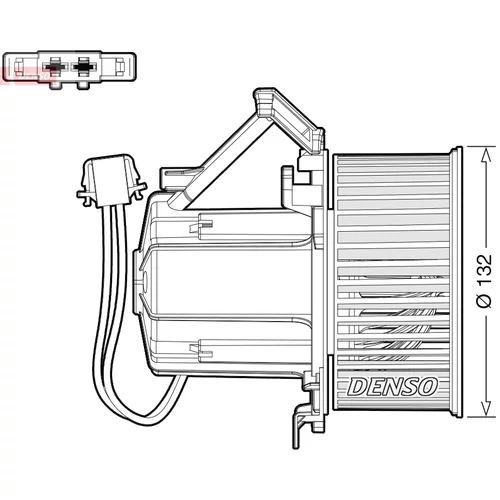 Vnútorný ventilátor DENSO DEA02009