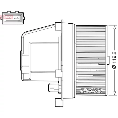 Vnútorný ventilátor DENSO DEA33003