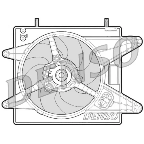 Ventilátor chladenia motora DENSO DER09003