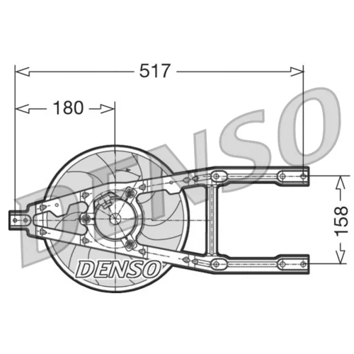 Ventilátor chladenia motora DENSO DER09012