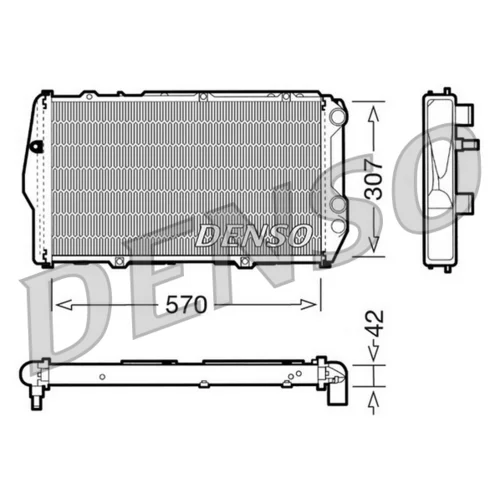 Chladič motora DENSO DRM02001