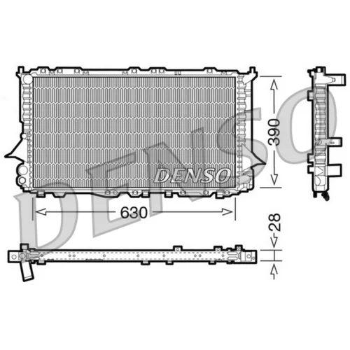 Chladič motora DENSO DRM02005