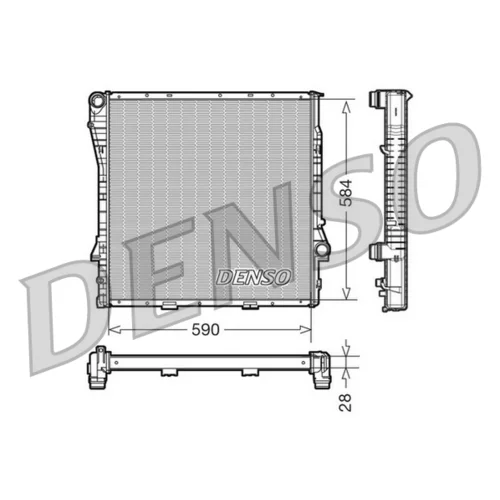 Chladič motora DENSO DRM05115