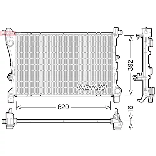 Chladič motora DENSO DRM09166