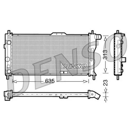 Chladič motora DENSO DRM20034