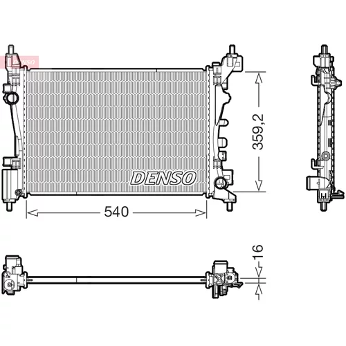 Chladič motora DENSO DRM20130