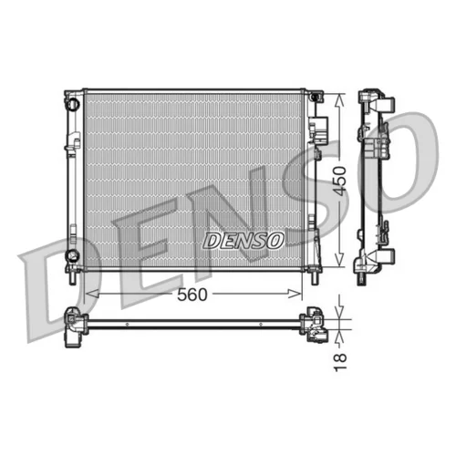 Chladič motora DENSO DRM23095