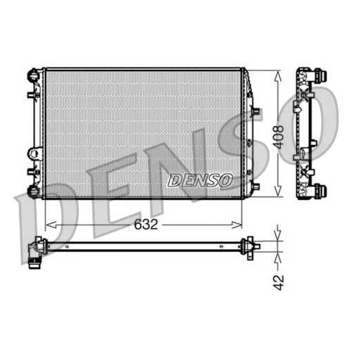 Chladič motora DENSO DRM26011