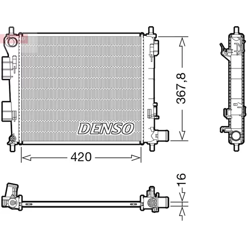 Chladič motora DENSO DRM41025