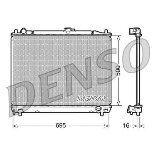 Chladič motora DENSO DRM45008