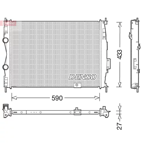 Chladič motora DENSO DRM46051