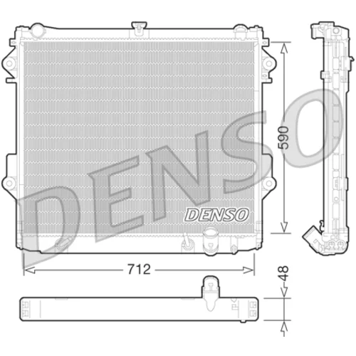 Chladič motora DENSO DRM50074