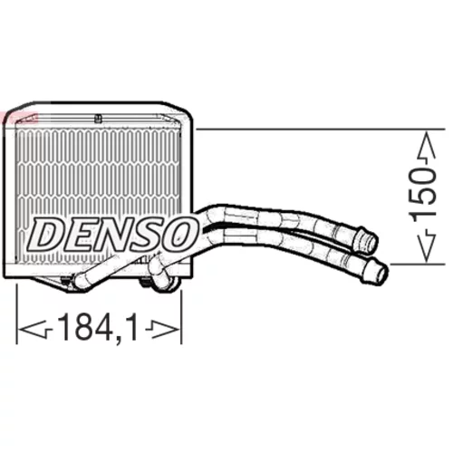 Výmenník tepla vnútorného kúrenia DENSO DRR09102