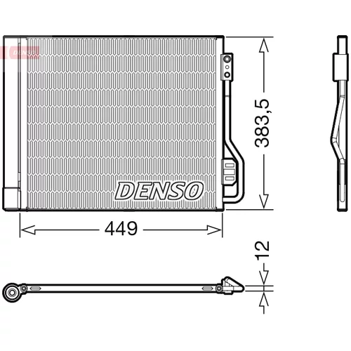 Kondenzátor klimatizácie DENSO DCN16002