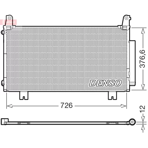 Kondenzátor klimatizácie DENSO DCN40034