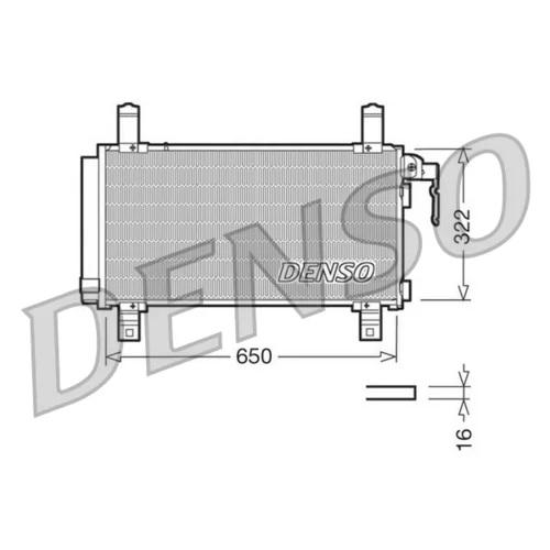 Kondenzátor klimatizácie DENSO DCN44006