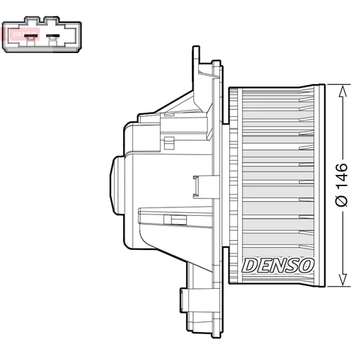 Vnútorný ventilátor DENSO DEA21014