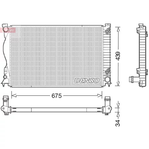 Chladič motora DENSO DRM02028