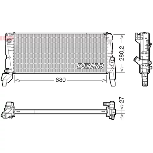 Chladič motora DENSO DRM05074