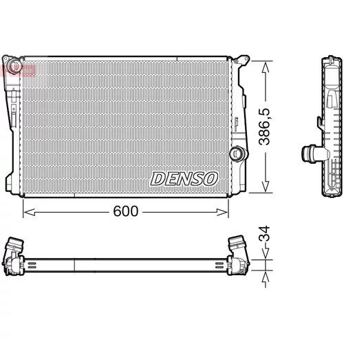 Chladič motora DENSO DRM05122