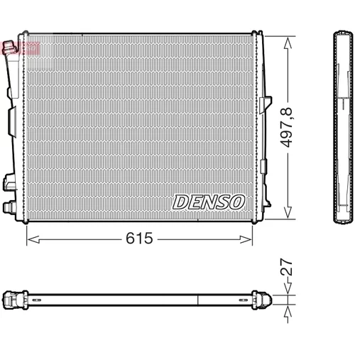 Chladič motora DENSO DRM05123