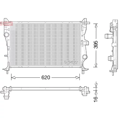 Chladič motora DENSO DRM06038