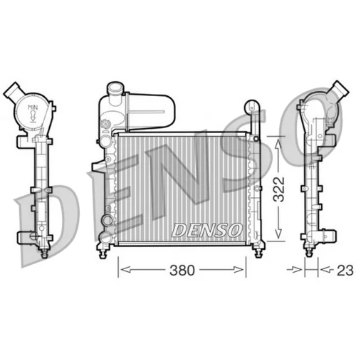 Chladič motora DENSO DRM09134