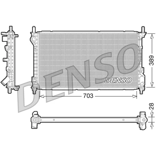 Chladič motora DENSO DRM10109