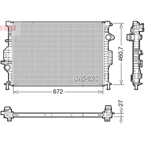 Chladič motora DENSO DRM10115