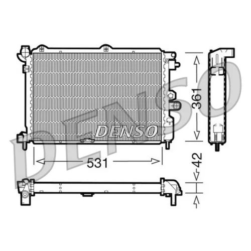 Chladič motora DENSO DRM20025