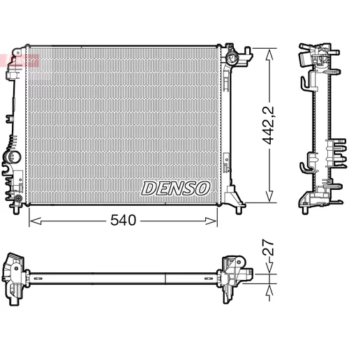 Chladič motora DENSO DRM23114