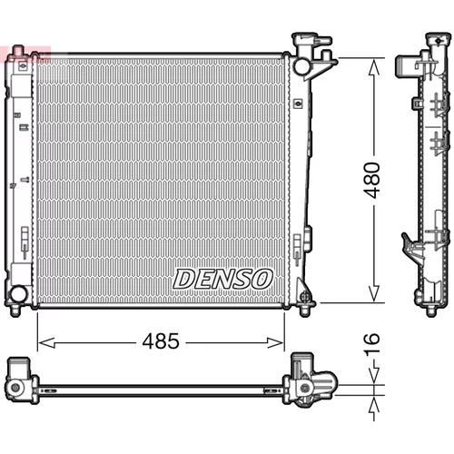 Chladič motora DENSO DRM41008