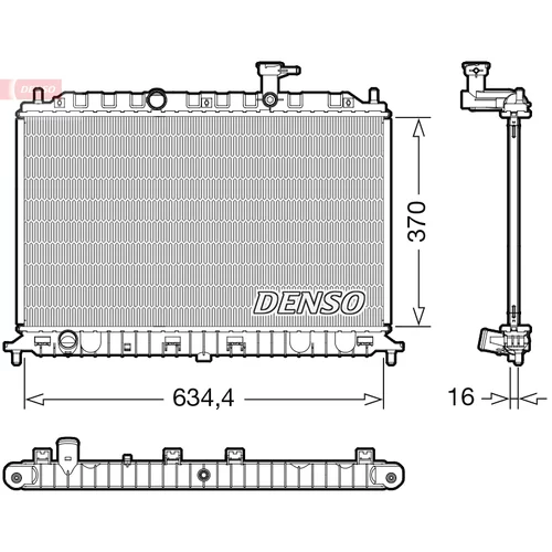 Chladič motora DENSO DRM43009